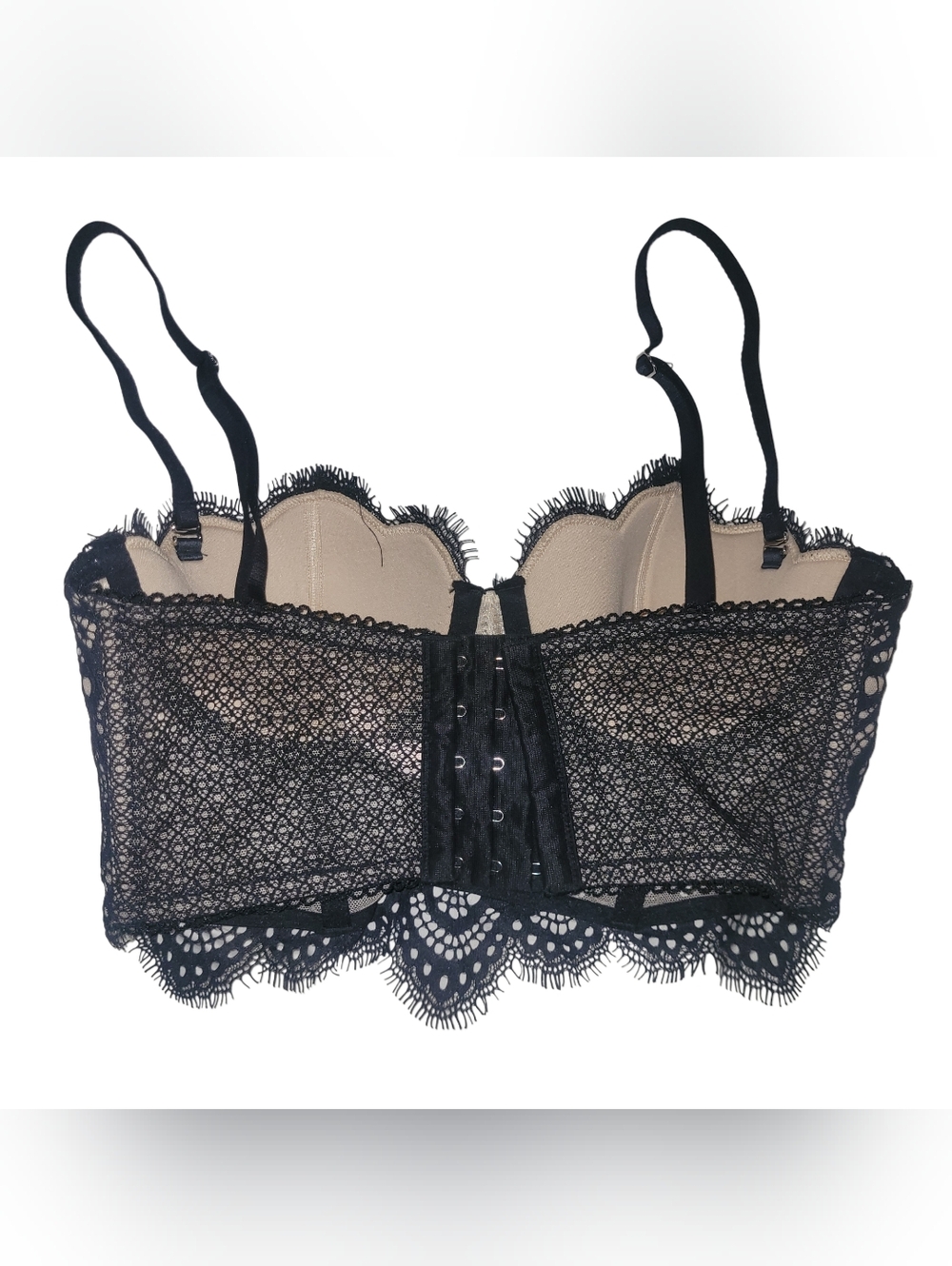 Victoria's Secret Dream Angels Black Lace Bustier Size 32B - Picture 4 of 5